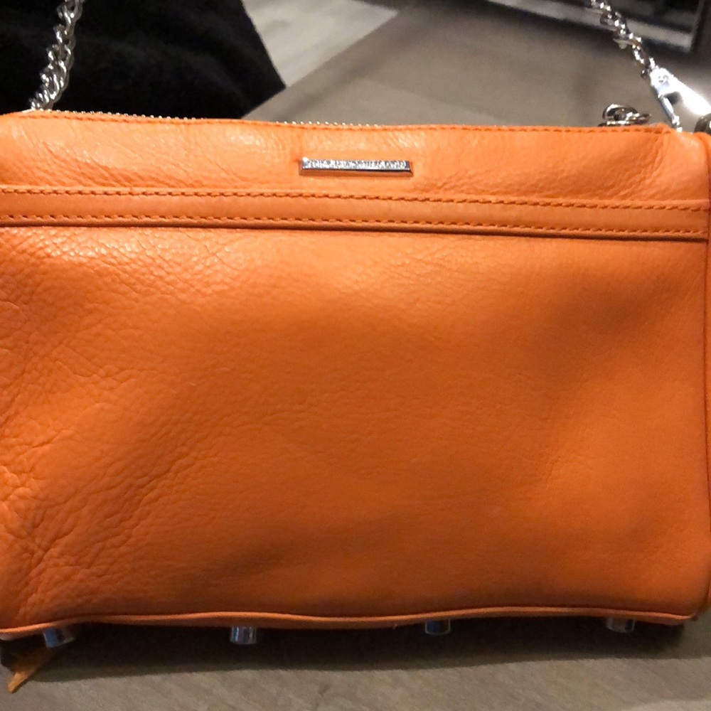 Rebecca Minkoff NWOT Leather Orange Crossbody bag - Picture 6 of 12
